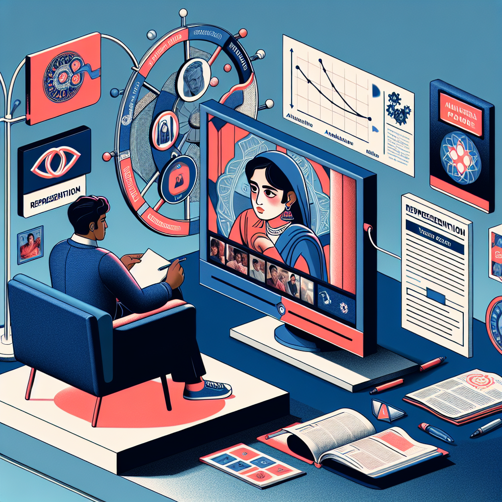 Modern classroom focused on media literacy and critical analysis education